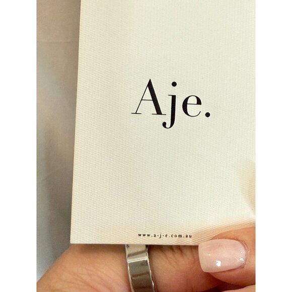 AJE Energy Black Mini Dress NWT - Size 4 - Picture 9 of 11